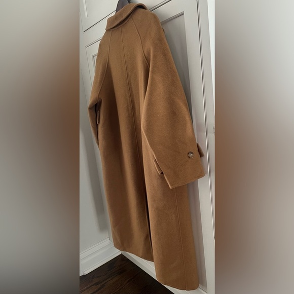 Another Plain wool coat women Sz. S/M dark beige Design by Korea Quiet luxury - Picture 4 of 12